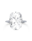 Cushion Cut Diamond Solitaire Compass Prong Ring