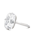 Cushion Cut Diamond Solitaire Compass Prong Ring