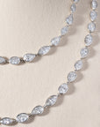 Harry Winston Mixed Shape Diamond Bezel Set Necklace